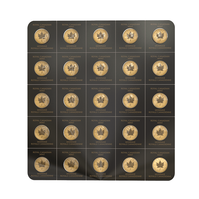Image for MapleGram25 sheet - 1 gram x 25 (2023) from TD Precious Metals